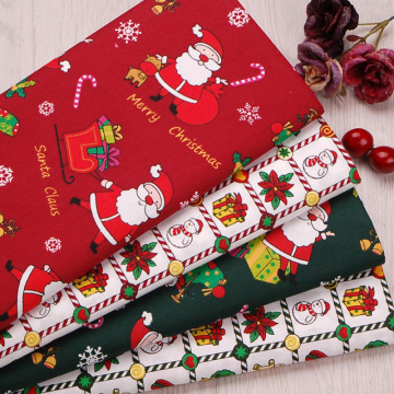 6pcs/Lot Snowman Christmas Deer series Printed Cotton Fabric Cloth Sewing Material For Baby Clothes Bedding Textile