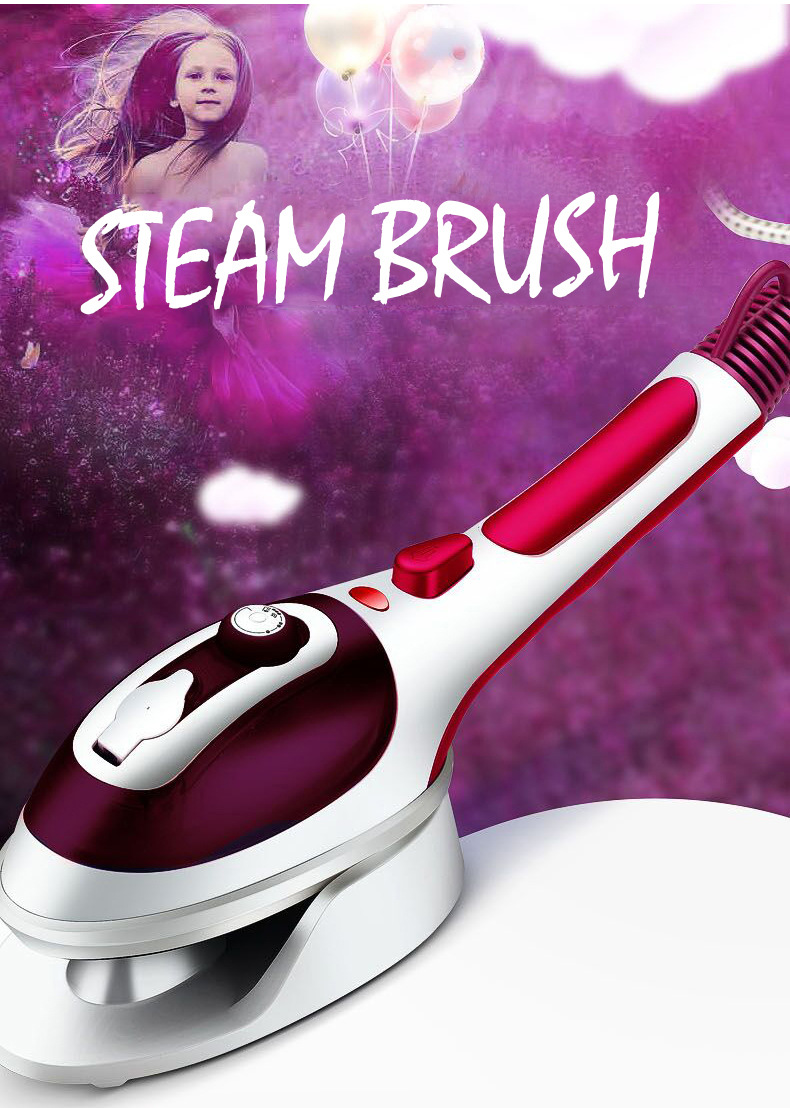 Hand - held steam brush ceramic underplate hanging ironing machine portable steam iron brush GOOD