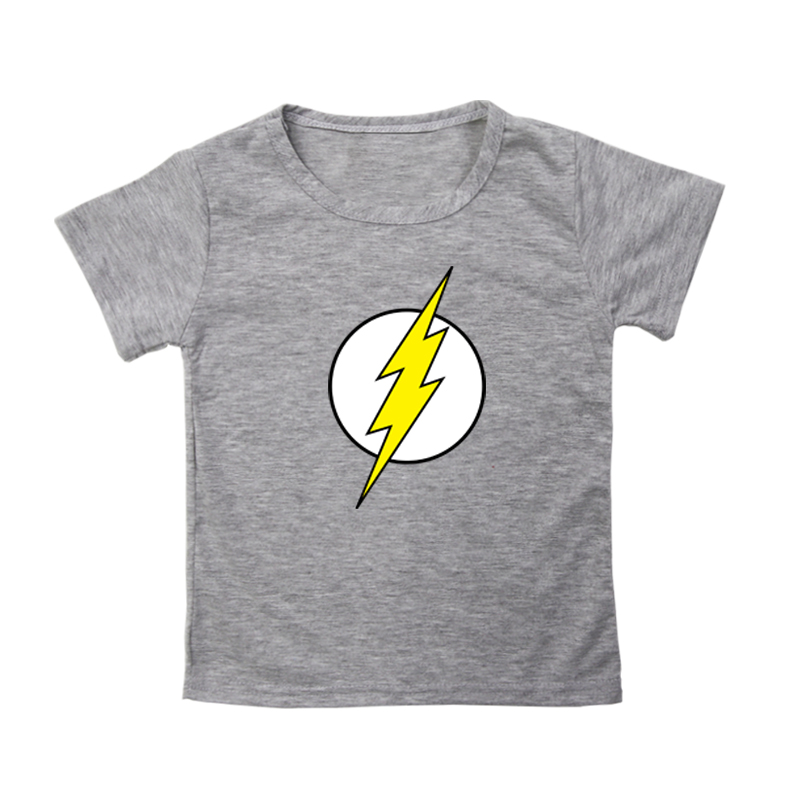 Fashion Kids The Flash T Shirt Children's Clothing Casual Tees Short Sleeves Boys Girls The Flash T-shirt Tee Tops for Children