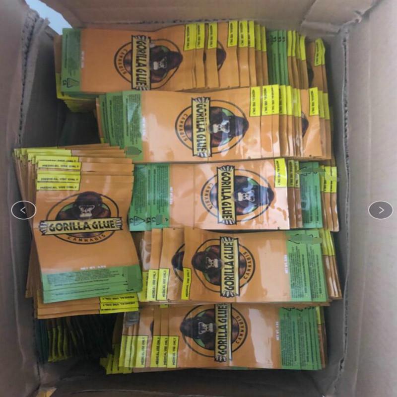 8.5*13cm Gorilla Glue Bag 3.5g Smell Proof Bags Vape Packaging For Dry Herb Gorilla Glue Mylar Zipper Bag Dhl Free rLZaM