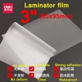 1 BAG 100PCS/lot Deli 3808 thermal laminating film 3"(65x95mm) size 70 mic photo documents PET hot laminator film pouch film