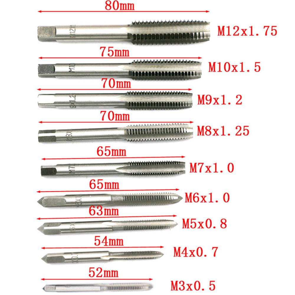 20pcs Tap And Die Set Hand Tools Metric Thread Tap And Die Adjustable M3-M12 Tap Wrench By PROSTORMER