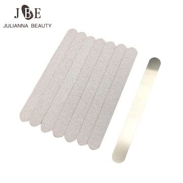 100 Pcs Double Sided Manicure Nail File Calluses Remover Manicure Stainless Steel Nail File Nail Art Beauty Tool