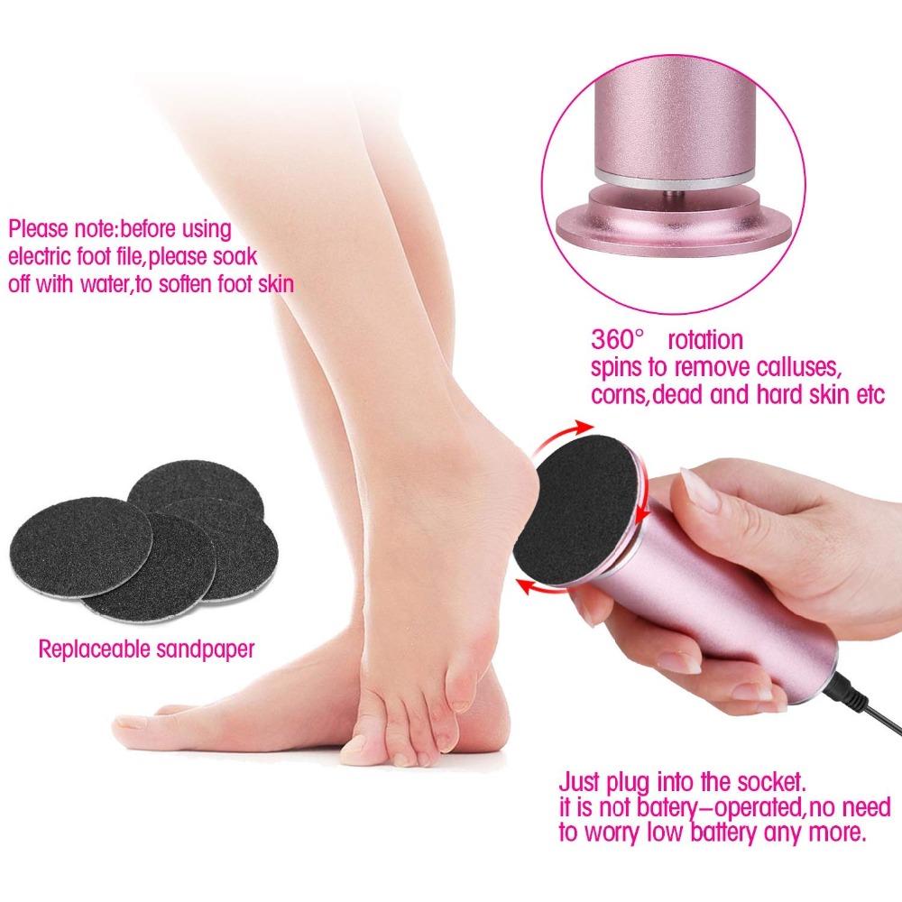 Electric Callus Remover Electronic Foot File Hard Dead skin Polisher Exfoliating Grinding Feet Clean Care Tools Smooth Machine