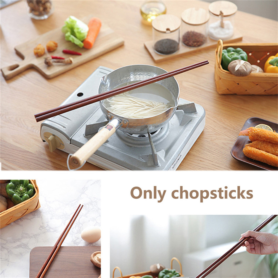 42cm Length long size Deep Fry Kitchen Tools Noodle Chopsticks Food Sticks Chinese Style Lengthen Hot Pot Wooden Cooking