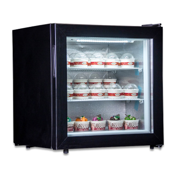 55L Small Household Refrigerator Commercial Glass Haagen-Dazs Ice Cream Freezer Multi-Function Cooling
