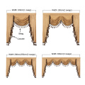 1 Piece European Luxury Valances for Living Room Waterfall Valances for Kitchen Modern Curtains for Living Room Swag Valances