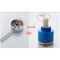 Faucet zinc alloy handle lever 35mm or 40mm cartridge bathroom faucet accessories
