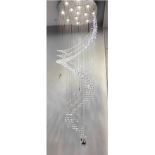 Lobby home decoration fancy luxury bead curtains crystal modern indoor pendant lights chandelier