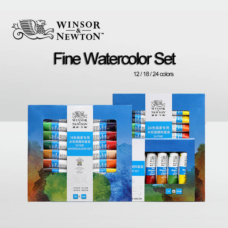Winsor Newton 12/18/24 Colors Painter Specific Watercolor Paints Set Pigment Acuarelas Water Color Painting Gouache Art Supplies