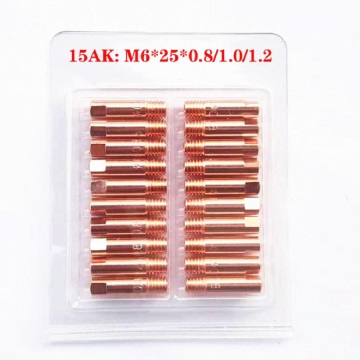 20pcs15AK Binzel Torch/Gun Consumables MIG Wire Electric Welding Tips for the MIG Welding Machine with 1Box Dredge Neeles