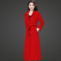 2020 Autumn Winter Coat Women Plus Size Cashmere Trench Coat Long Slim Blend lady Outerwear Korea High Quality Woolen Coat N05