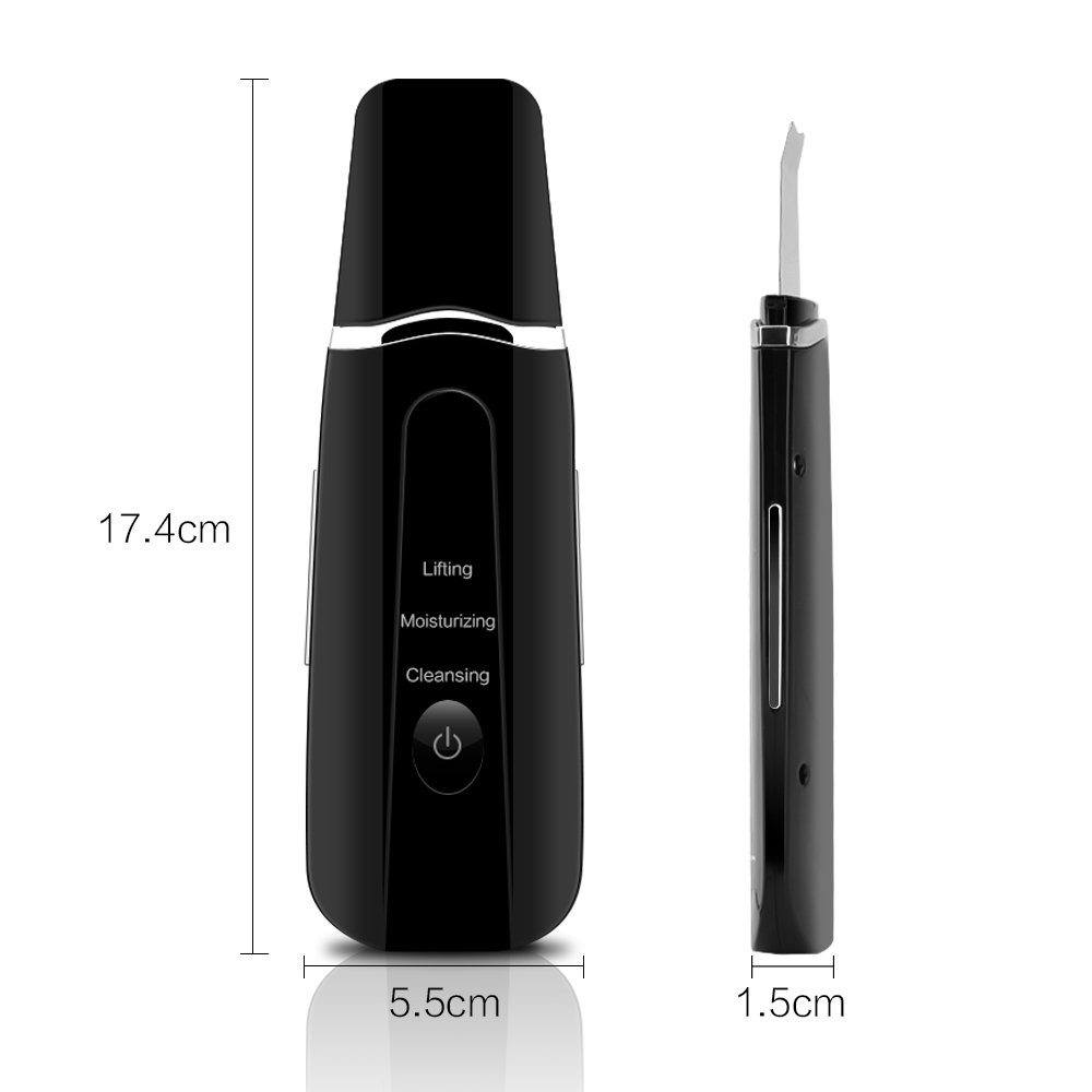 Vibrate Deep Face Cleaning Skin Scrubber Vibration Remove Dirt Blackhead Reduce Wrinkles and Spot Facial Lifting Peeling Tool