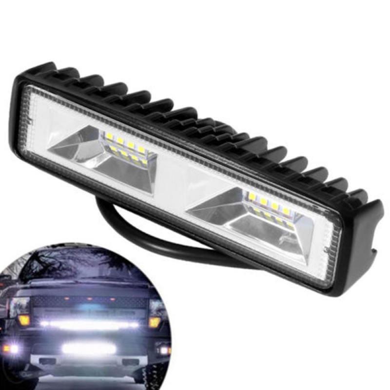 1/2 Pcs 48W 12V 16LED Car Work Light Bar Spot Beam Driving Fog Lamp For SUV Off-Road Car Fog Light Led Fog Lights For Truck