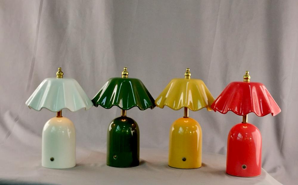 Ceramic Rechargeable Table Lamp Dimmable Night Light (2)