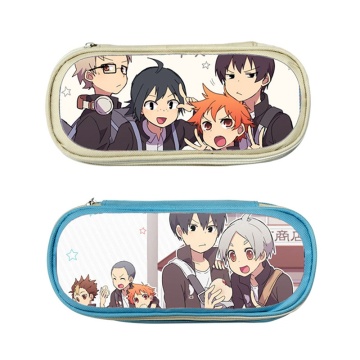 Anime Cartoon Haikyuu!! Cosplay Pencil Case Pencil Bag Zipper Stationery Pouch Organizer Holder Girl Boy Big Capacity