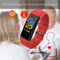 LIGE Waterproof Fitness Digital Watch Men Blood Pressure Monitor Pedometer OLED Color Touch Screen System Smart Sport Bracelet