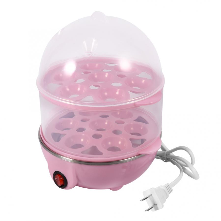 Multifunctional Electric Eggs Boiler 220V 50HZ Double Layer 14 Egg Electric Egg Boiler Cooker Mini Steamer Poacher Cookware