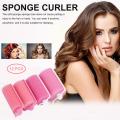 12PCS/Pack Sponge Bar Curling Iron Curling Rod Pear Flower Hair Roll Big Wave Hair Curling Hair Tools Sponge Hair Rollers