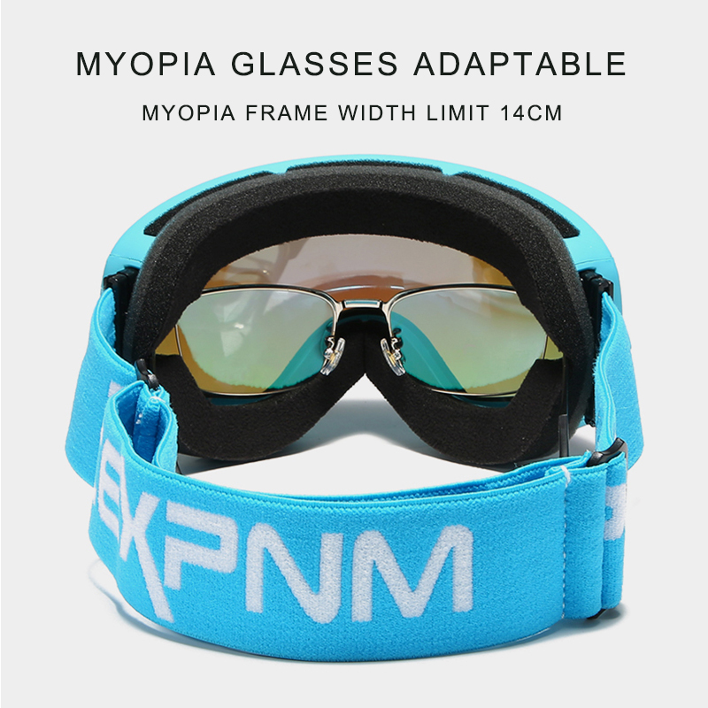 ACEXPNM Brand Ski Goggles Double Layers UV400 Anti-fog Big Ski Mask Glasses Skiing Men Women Snow Snowboard Goggles Eyewear