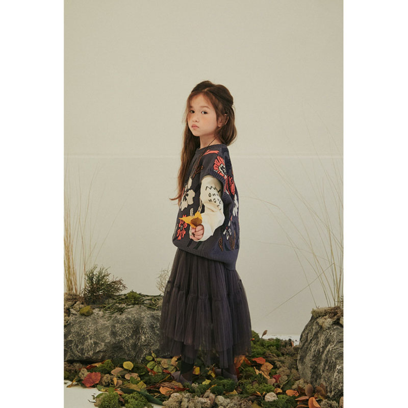 EnkeliBB Child Tutu Skirt Korean Brand Deisgn Girls Mesh Skirts Autumn And winter Pink Black Toddler Girls Skirts