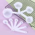 11pcs / 10pcs Measuring Cups And Measuring Spoon Scoop Plastic Handle Kitchen Measuring Tool