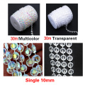 30M Resin Beads Octagonal Acrylic Crystal Beads Curtains DIY Window Door Curtain Party Wedding Passage Backdrop Decoration