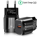 3A Quick Charge 3.0 USB Charger For iPhone 11 Pro 8 EU Wall Mobile Phone Charger Adapter QC3.0 Fast Charging For Samsung Xiaomi