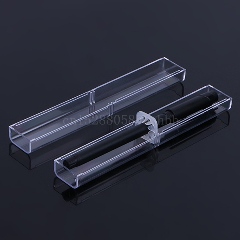 1pc Retail box Pen boxes Plastic Transparent case Pen holder Gift for promotional crystal pen packaging box
