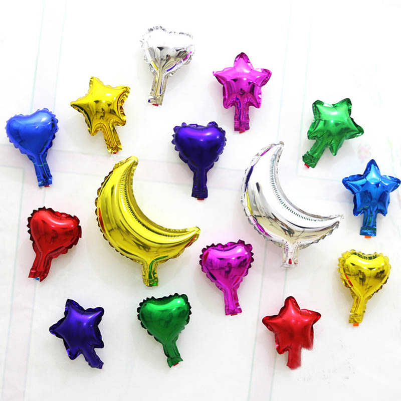 20/50pc 5inch Star Heart Balloon Multicolour Cute Star Foil Ballon For Baby 1st Happy Birthday Decoration Wedding Party Supplies