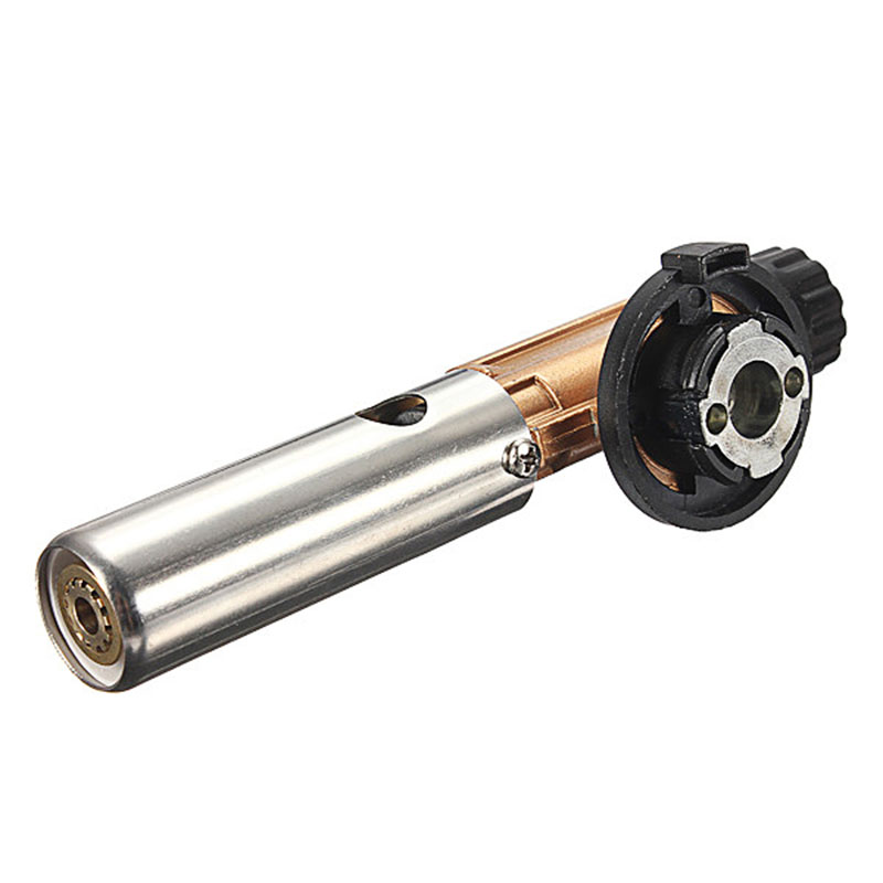 Electronic Ignition Copper Flame Butane Gas Burner Gun Maker Torch Lighter New Drop Ship