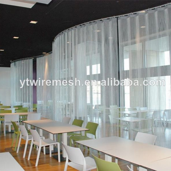 Colored metallic curtain/wire mesh curtain for decoration