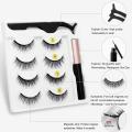 Magnetic Eyelashes 3D Mink Eyelashes Magnetic Eyeliner Magnetic Lashes Short False Lashes Lasting Handmade Eyelash Makeup Tool