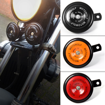 Motorcycle Horn Waterproof Moto Trumpet 12V Electric Round Loud Sound for honda cbr 929 rr kawasaki vn 900 classic ktm duke 125