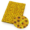 50*145cm Sunflower Printed 100% Cotton Fabric For Sewing Garment Clothes Quilting Patchwork Fabric Tilda Doll,1Yc13208