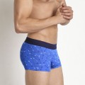 PINK HEROES Mens Sexy High Quality Cotton Printed Blue Ocean Boxer Underpants Knickers Shorts Underwear calzoncillos hombre sexi