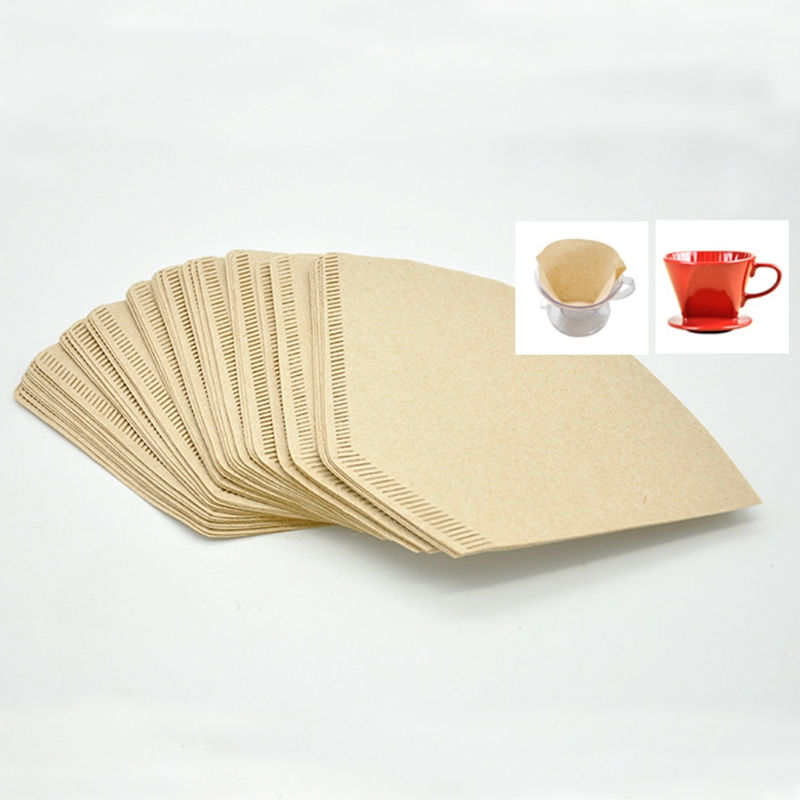 101 "V" Shape Coffee Cup Filter Paper Espresso Machine Mocha Pot Strainer Sheet