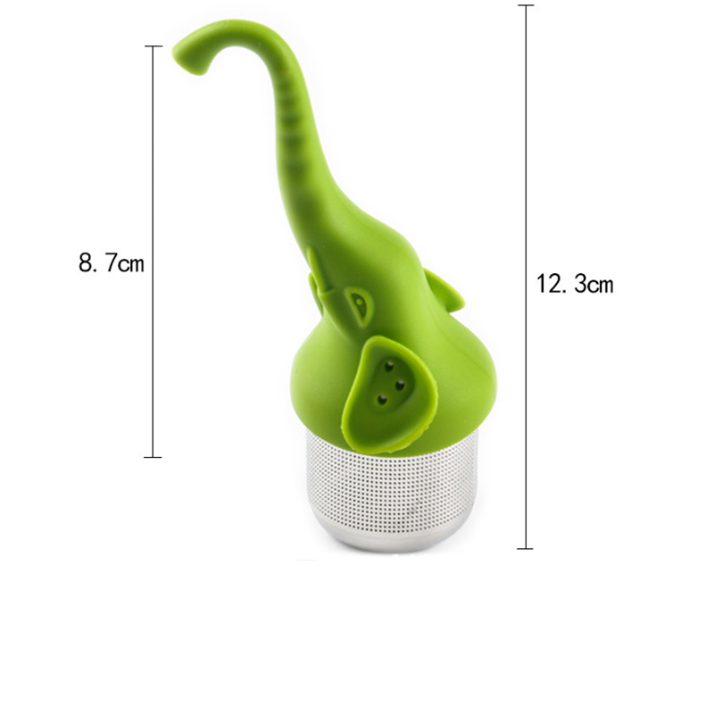 Tea infusers Elephant Silicone tea bag leaking strainer Plant Herbal Spice Infuser Filter Diffuser Kitchen Coffee Tea Tools