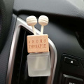 Car Wardrobe Hanging Perfume Pendant Empty Bottle Fragrance Air Freshener Refillable Glass Bottle For Essential Oils Diffuser