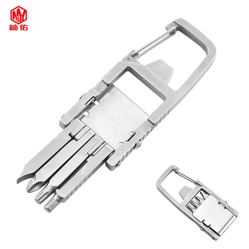 Stainless Steel Outdoor Emergency Tool Multifunctional With Screwdriver WrenchCombination Tool EDC Bottle Opener