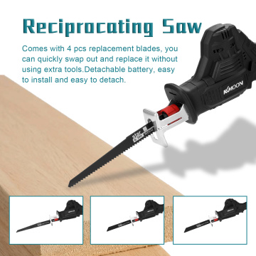 12V Portable Multifunctional Reciprocating Saws Outdoor Saber Saw Electric Power Tools for Cutting Wood Iron Sheet Plastics