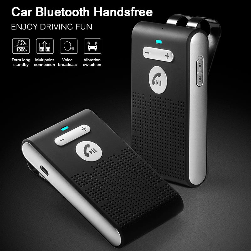Portable Bluetooth System Wireless Hands-Free Bluetooth 5.0 Speakerphone A2DP Streaming Car Kit Car Accessories