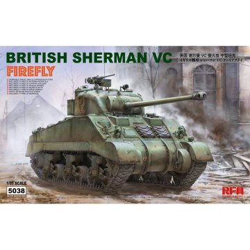 Rye Field Model RFM RM-5038 1/35 British Sherman VC Firefly w/Workable Track Links - Scale model Kit