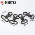 4/10pcs Meetee 20-50mm Metal Strap Buckles for Bags Dog Collar Lobster Clasps Swivel Snap Hooks DIY Keychain Sewing Accessories