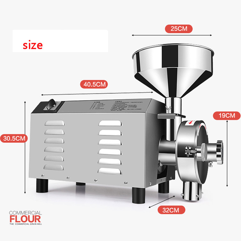 30-50kg/hStainless Steel Electric Grain Mill Grinder /Medicial Powder Machine /Cereals Grain Mill Herb Grinder For industry