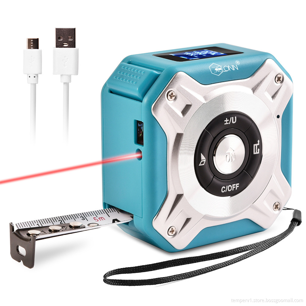 Laser Tape Measure with LCD Display Rangefinder