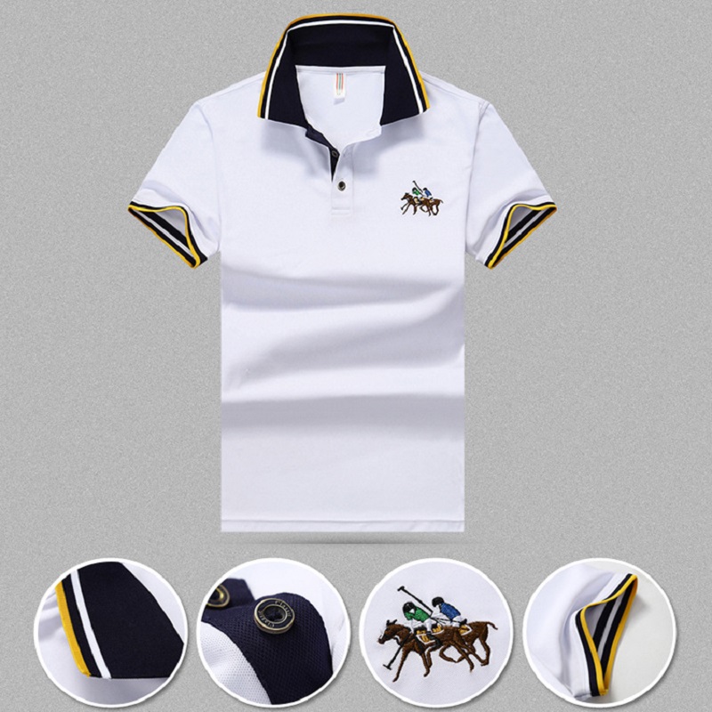 8XL 7XL 6XL Plus Size Brand Men's Polo Shirt High Quality Cotton Shirts Casual Super Soft Supima Short Sleeve Polos;YA268