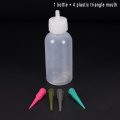 1 Set Plastic Body Art Tattoo Applicator Bottle Nozzle Drawing Making Kit 30ml