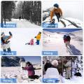 Outdoor Climbing Crampons Winter Walk 18 Teeth Ice Fishing Snowshoes Manganese Steel Slip Shoe Covers climbing harness