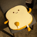 Simulation Toast Plush Mat Pillow Soft Cartoon Fast Food Bread Stuffed Doll Sofa Chair Cushion Backrest Home Decoration Gifts